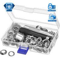 Grommet Werkzeug Set 100 ÖSen 10Mm FüR Planen Leder Stoff Vorhang