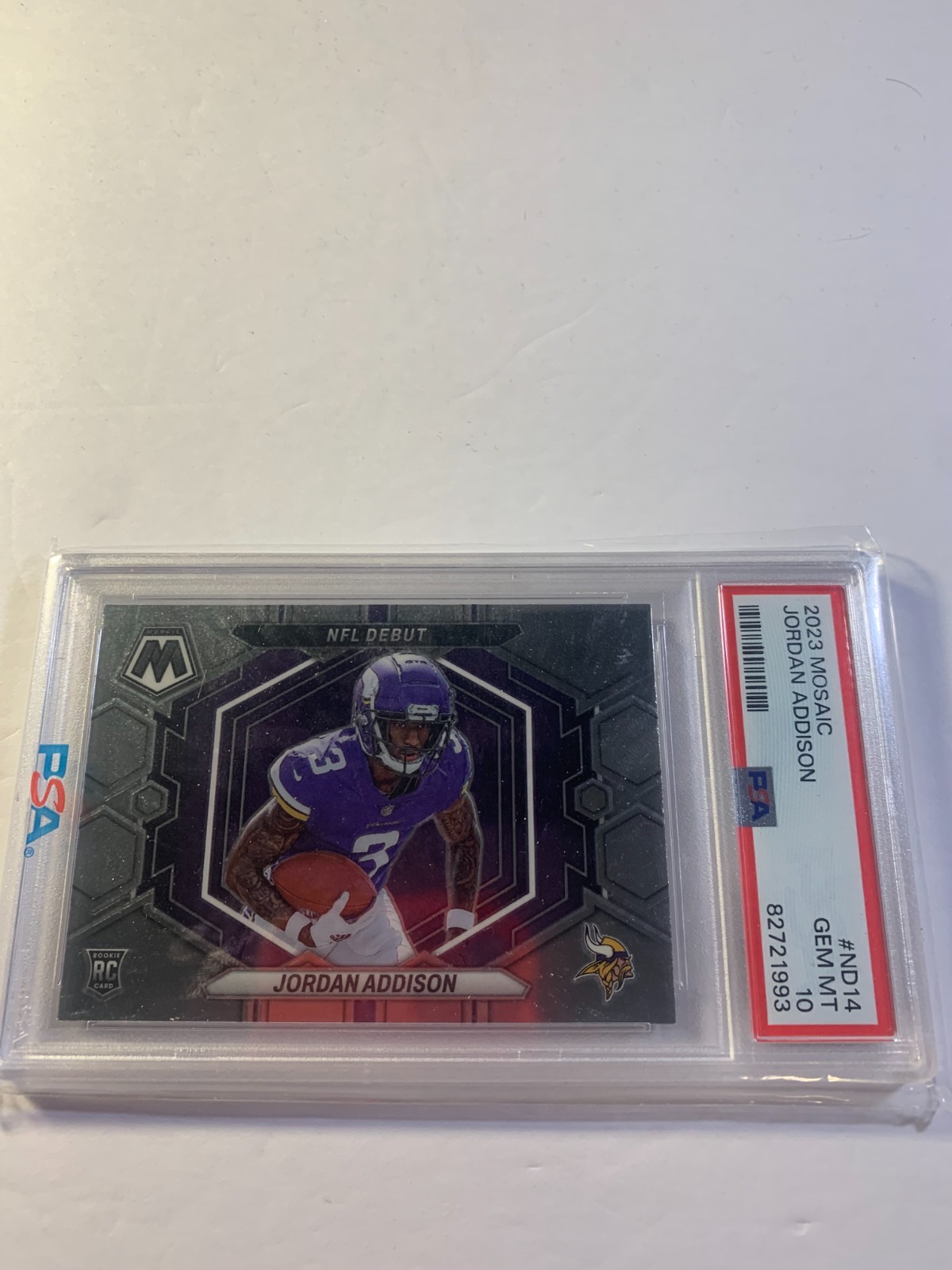 Jordan Addison Panini Mosaic NFL Debut #ND14 Base