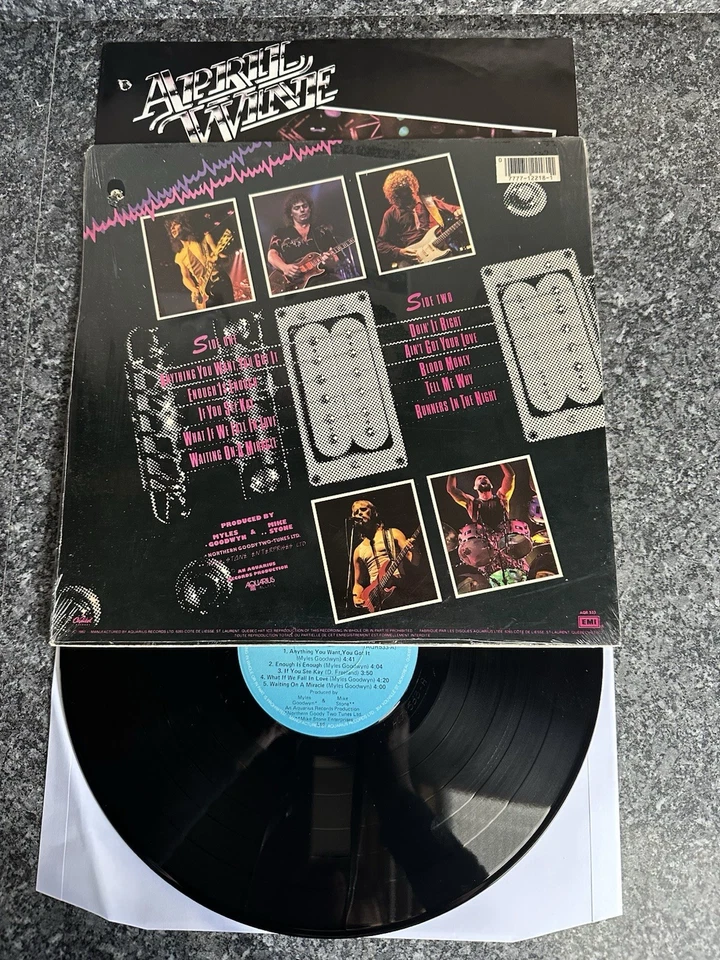 VINYL LP APRIL WINE POWER PLAY 1982 CANADIAN 1ST PRESS AQR 533 EX/NM - Image 4 of 4