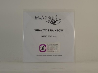 KLAXONS GRAVITY'S RAINBOW (D79) 1 Track Promo CD Single including White Sleeve P