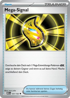 Pokemon Mega-Signal MEG 121/132  DEUTSCH Karte K.P. Mega Entwicklung