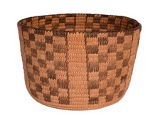 Antique Pima Basket   Early/Mid 20th Century  Size 4.875" x 7.75" x 8" D