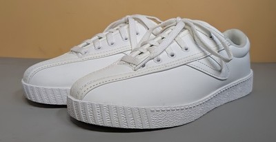 Tretorn Nylite PU White Sneakers Womens Shoes Size 6.5 M Retro Tennis Classic...