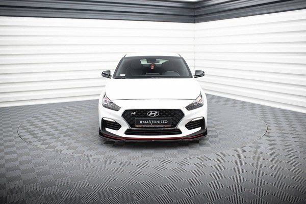 Maxton Design Frontlippe V.6 + Flaps Passend FüR Hyundai I30 N Mk3 Hatchback/Fas-image