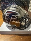 Austin Hooper Atlanta Falcons Chrome Mini Helmet Auto Rattle COA RA027104