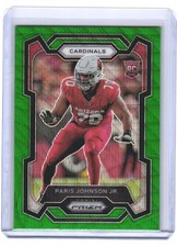 2023 Paris Johnson Jr Prizm Green Wave Prizm RC #304 (H1465) $6 MAX SHIP