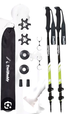 TrailBuddy Trekking Aluminum Hiking Poles, Backpacking Gear (Jr Size) Pair  of