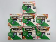 Vintage 6 Fujicolor Quicksnap Disposable Cameras Exposures Expired 1997 - 1999