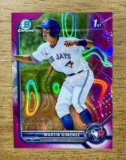2022 Bowman Chrome Martin Gimenez 1st #BCP-97 Prospect Fuchsia Refractor /199