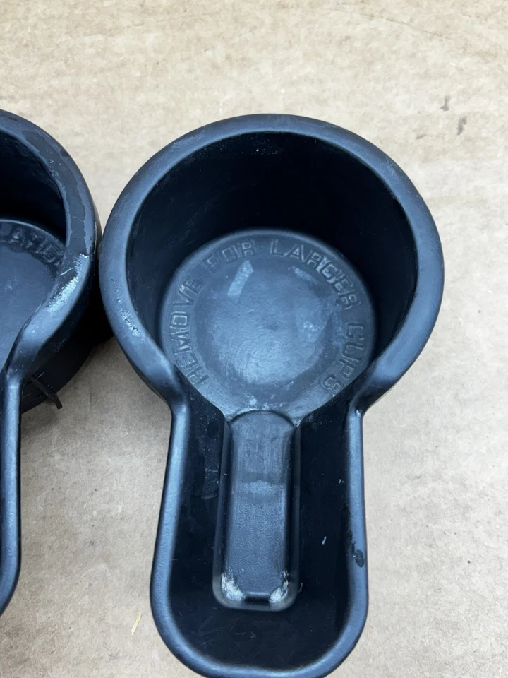 2000-2004 Nissan Xterra Frontier Cup Holder Insert Rubber 2003 2002 2001 Pair #2 - Image 3 of 4