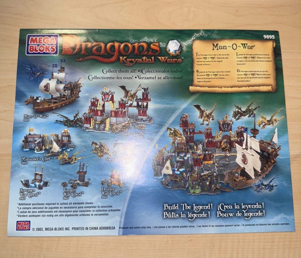 Mega Bloks Instructions For #5611 #9157#9895 Manuals Only! - Image 4 of 4