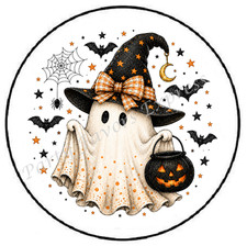 GHOST BAT WITCH HALLOWEEN ENVELOPE SEALS LABELS STICKERS PARTY FAVORS