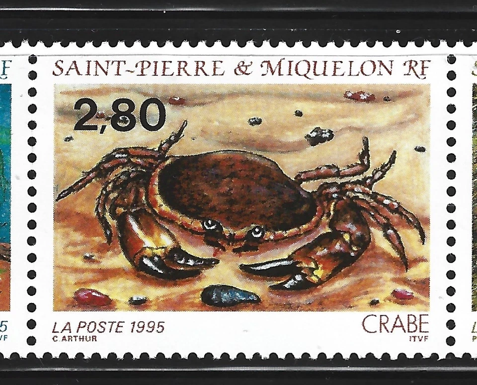 St.Pierre & Miquelon 1996 #616 Shellfish - MNH (Set of 4) - Image 3 of 4