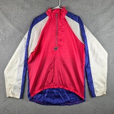 Vintage Nike Jacket Mens Large Pink 1990s Windbreaker Gray Tag Vented