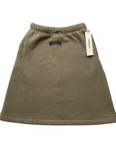 Essentials Fear of God Skirt Kids Size 10 Brown Pull On Casual Stretch New