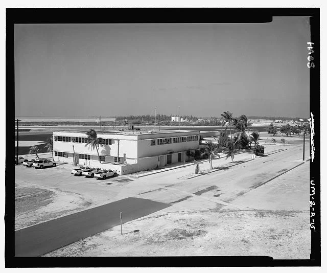 WAKE ISLAND AIRFIELD TERMINAL  BUILDING 1502 LOOKING NORTHWEST FROM BUCKET