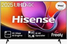 Hisense 43" smart 4k Ultra HD LED TV A6QTUK HDR Dolby Vision Freeview Play WIfi