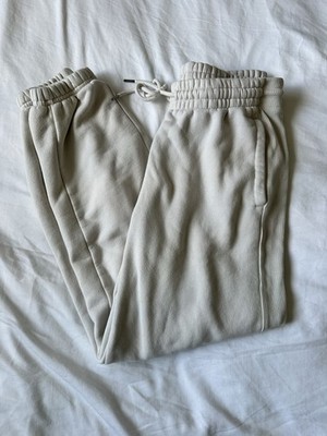 Member's Mark Fleece Jogger Women s S Beige Sweatpants Drawstring Pockets