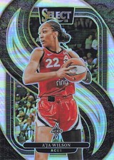 2025 Panini Select WNBA #131 A'ja Wilson Silver Prizms