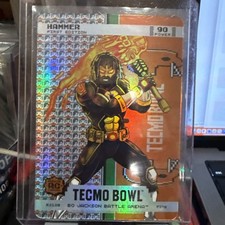 2026 Bo Jackson Battle Arena Tecmo Bowl Hammer Endzone Battlefoil Fire #EZ129