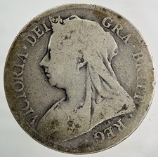 1898 Victoria Half-Crown Silver Coin | Collectable Grade