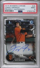 2016 Bowman Chrome Prospects Auto Jonah Arenado #BCAP-JA PSA 9 MINT Auto m5x