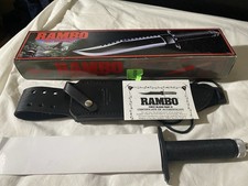 Rambo first blood part ii Knife Fixed Blade Survival Knife Cord Handle Sheath