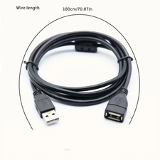 0.5/1/2/3/5M USB Extension Cable Male to Female Data Cord Laptop TV SSD