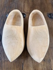 Dutch Vintage Handmade Wooden Clogs Wooden Shoes 1980s Holland