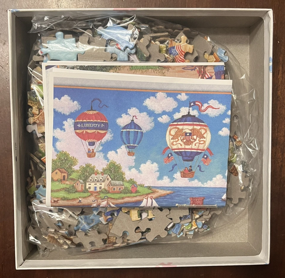 Rompecabezas Master Pieces: BALLOONS OVER THE BAY 500 piezas ¡Completo! Foto 2 de 3