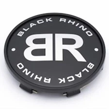 ONE GLOSS BLACK M-977 BLACK RHINO 3" CENTER CAP BRAND NEW NEVER INSTALLED :)