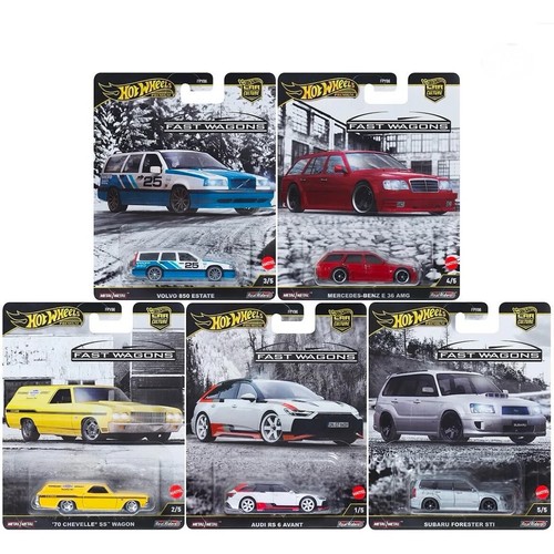 Hot Wheels Premium Fast Wagons Set of 5 Cars 1:64 FPY86