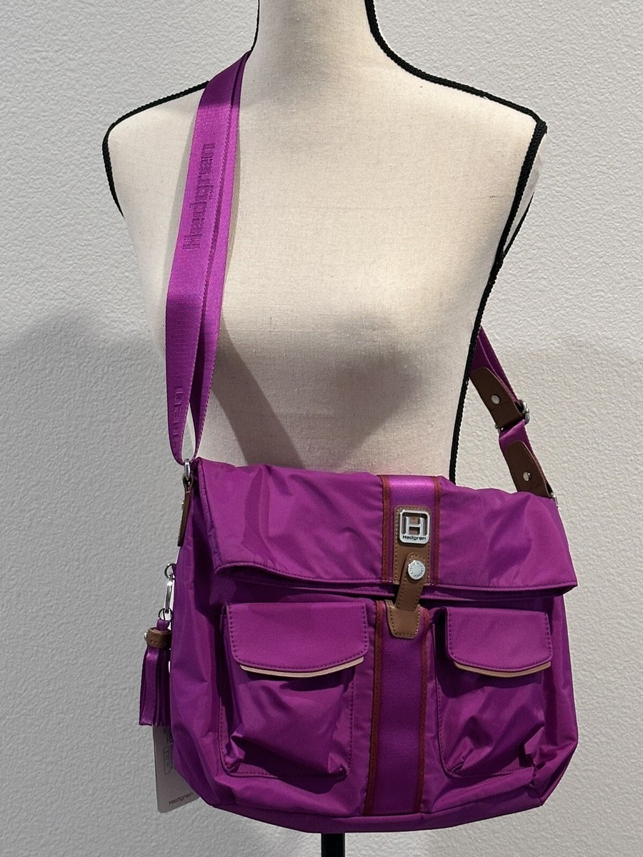 New Hedgren Casual Chic Crossbody Messenger Bag Vivid Viola New Hedgren Casual Chic Crossbody Messenger Bag Vivid Viola