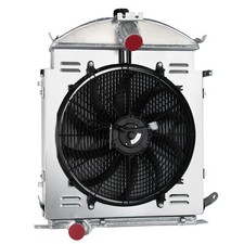 For 1928-1929 Ford Model A Heavy Duty 3.3l L4 3 Row Radiator Shroud Fan Relay