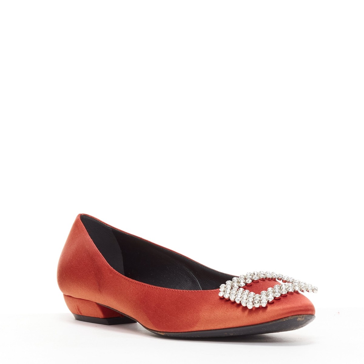 関税送料込Roger Vivier Crystal Buckle Sandals ROGER VIVIER Crystal Buckle Thong Sandals Black 37EU $1050