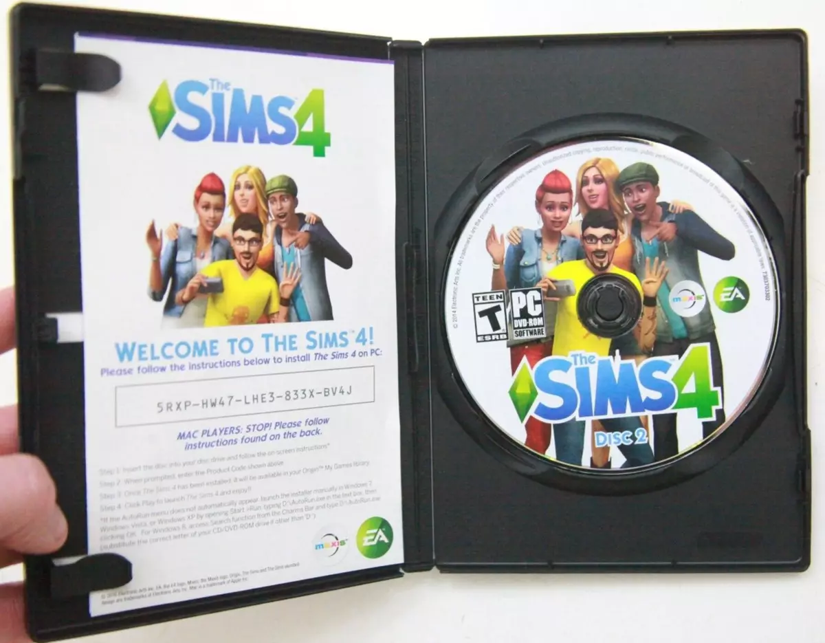 The Sims 4 PC DVD ROM EA Windows Game with Mac Download Code 2 Discs