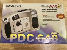 POLAROID PhotoMax PDC640 CAMERA - Used in Box Not Tested Memory Card Not Include