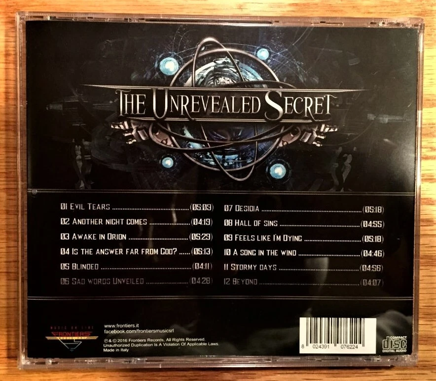 Eternal Idol - The Unrevealed Secret CD (Autographed by Fabio Lione) Angra - Image 2 of 4