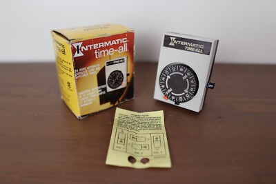 Vintage 1970s Intermatic Time-All 24-Hour Automatic Lamp and Appliance Timer