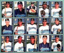 EVERETT AQUASOX 1999 Grandstand Team Set Mariners w/ Rafael Soriano RC ( less 1)