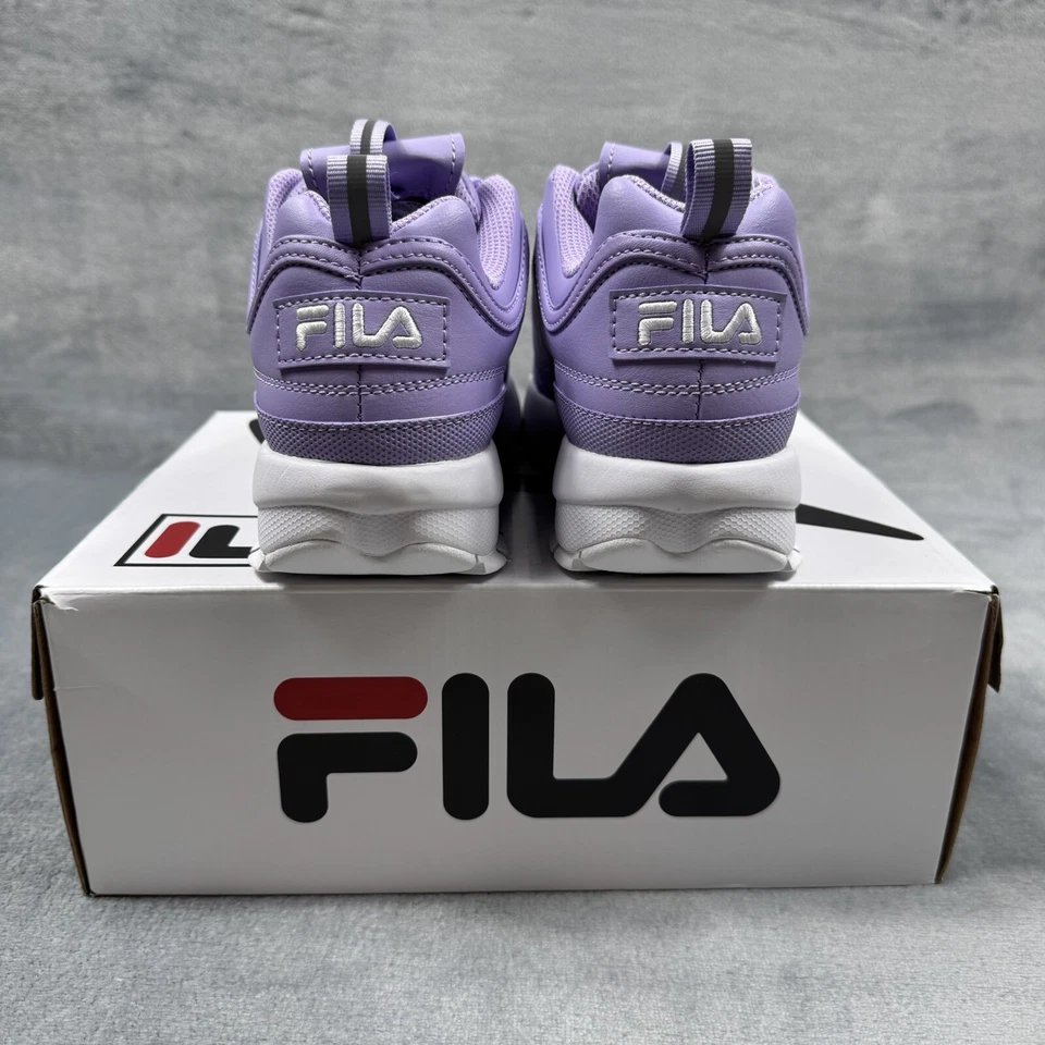 Fila Disruptor II (GS) Zapatos de Estilo de Vida Púrpura 3XM02267-522 Jóvenes Grandes Niños NUEVO Foto 4 de 4