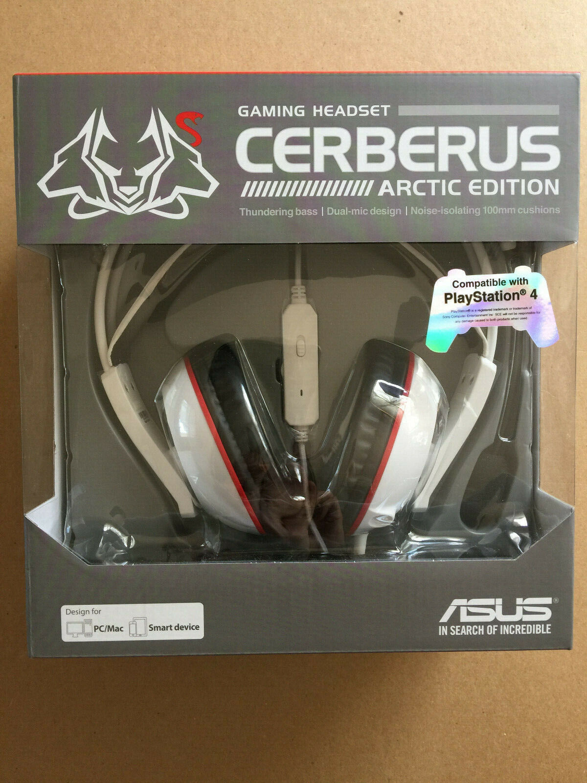 verhaal tarwe Nadeel ASUS Cerberus Gaming Headset Arctic Edition, Brand New & Sealed, Free  Shipping | eBay