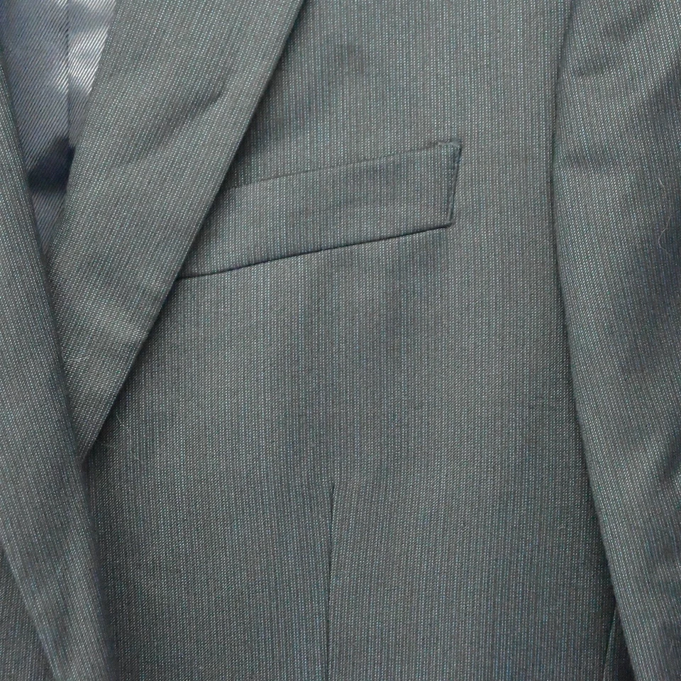 J Ferrar 40L Navy Blue Peak Lapel Slim Fit 2 Btn Blazer Suit Jacket Sport Coat - Image 4 of 4