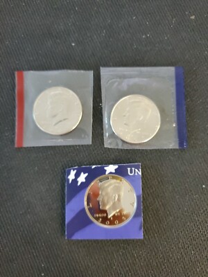 2005 P, D and S Kennedy Half Dollar (3 coins)