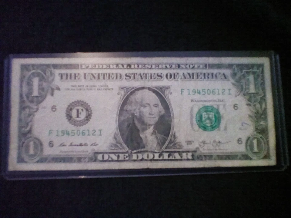 1945 June 12 : F 19450612 I BIRTHDAY NOTE $1 One Dollar Bill *Circulated* - Image 3 of 4