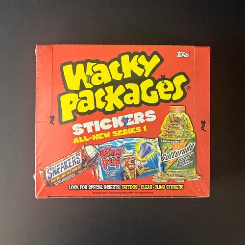 WACKY PACKAGES ALL NEW SERIES 1 SEALED HOBBY BOX 24CT Garbage Pail Kids