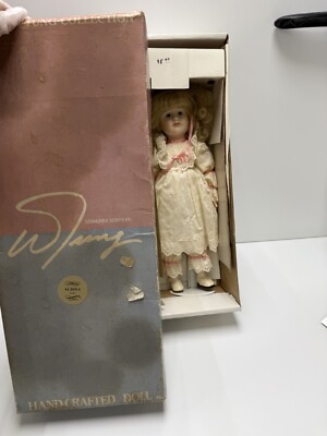 Hand crafted porcelain Doll William Tung collection Alissa 18 in