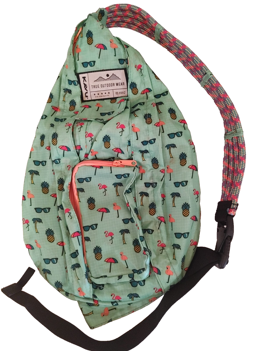 Rope Sling Flamingo Kavu Bag Kavu Original Rope Bag RARE 