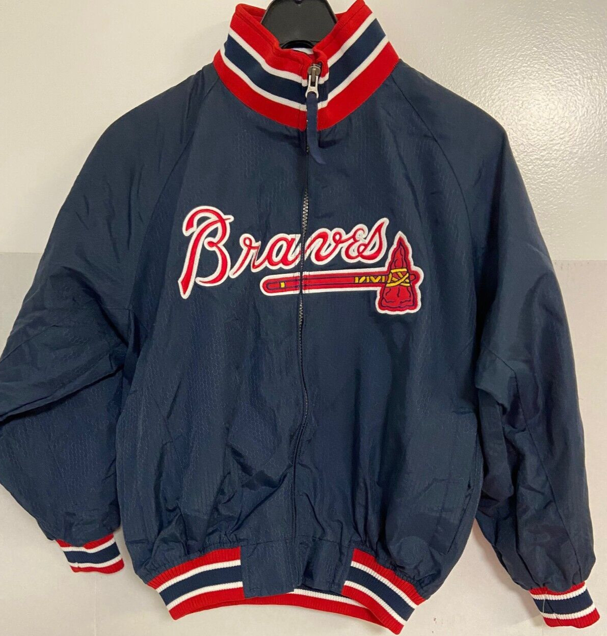 Atlanta Braves MLB Full Zip Majestic Multicolor Jacket Unisex Children Medium