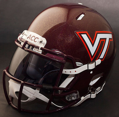 custom virginia tech football helmet *CUSTOM* VIRGINIA TECH HOKIES Riddell SPEED Full Size Replica Football  Helmet